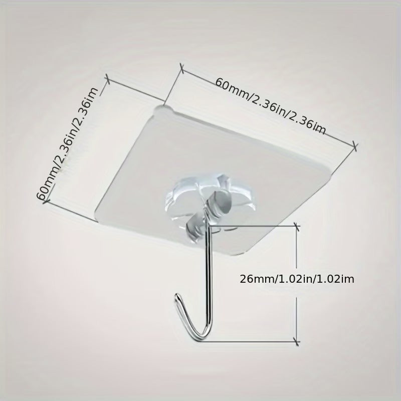 Ganchos adhesivos de alta resistencia diseñados para montaje sin perforaciones